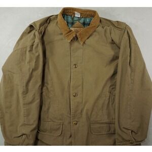 Vintage Urban Equipment Coat‎ Mens XL Brown Blanket Lined Corduroy Barn Canvas